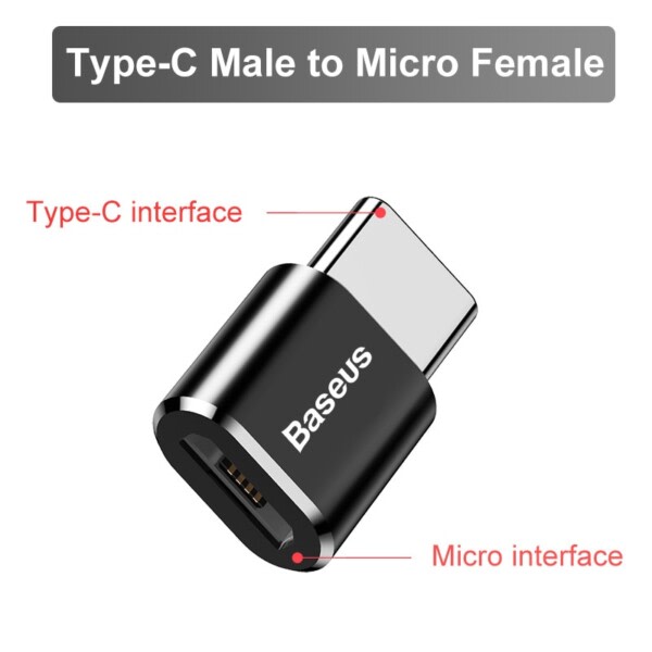 USB-C Hane Till Micro USB Typ-c Kvinna Konverterare För Macbook Samsung