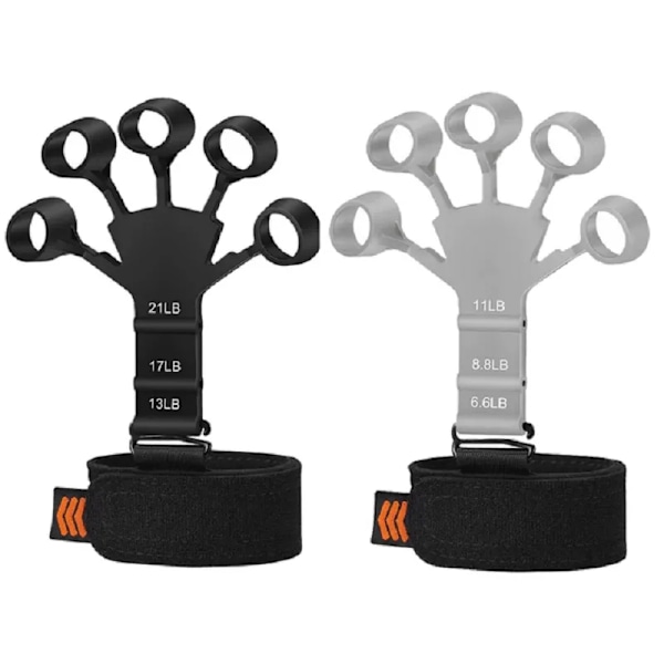 2 Pices Finger Gripper Finger Exerciser Gitarr Finger Exerciser 6 Resistant Levels