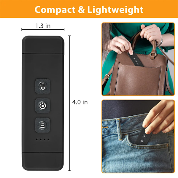 Clip-on Bokmerke Bok Lys Med Timer USB Oppladbart Lese Lys