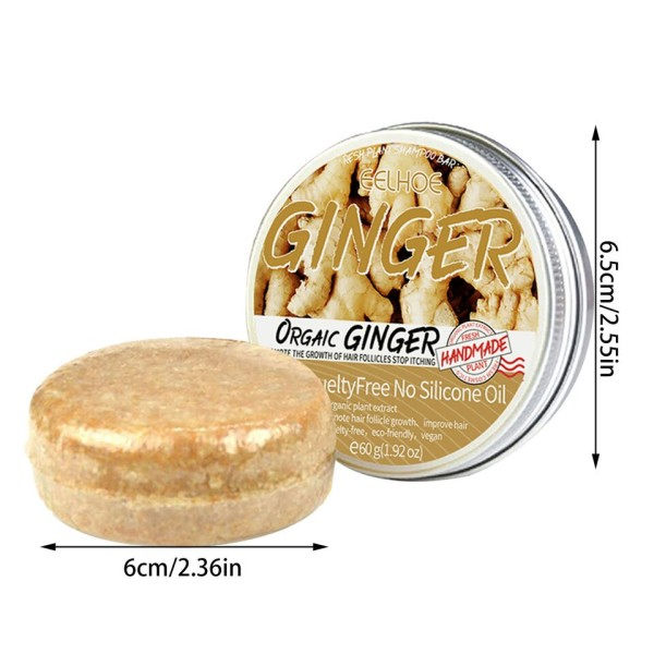 Ingefära schampo tvål  ingefära hår återväxt schampo bar naturligt ekologiskt ingefära schampo