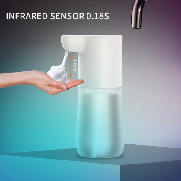 2000mAh USB laddning automatisk induktion skum tvål dispenser smart infraröd beröringsfri hand tvättmaskin