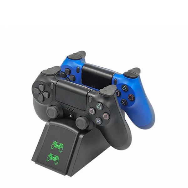PS4 Controller Laddare Dual USB Snabb Laddning Dock Station För Sony Playstation