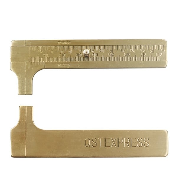 Mått Mätning Verktyg Ficka 0-80 mm Mini Mässing Glidande Mätare Vernier Bokmått