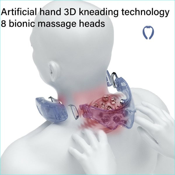 Multifunksjonell Neck Massager Med Smart Oppladbar Oppvarming Ice Roller