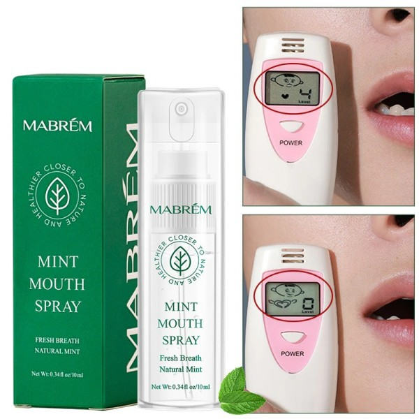 Mun Spray Breath Fresher Oral Spray Herbal Fresh Breath Ta bort Rök Andning Behandling av dålig andedräkt