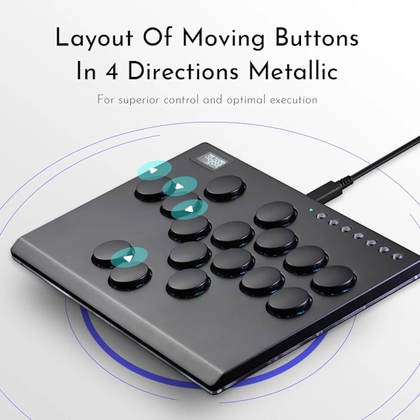 Metal Joystick Hitbox Controller Arcade Fighting Stick For PC/Ps3/ Ps4 / Switch/Steam