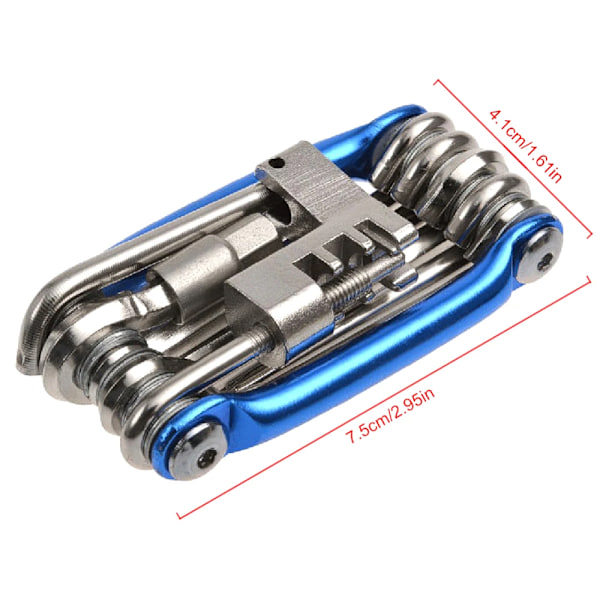 11 i 1 Cykel Reparation Verktyg Kit Mountain Cykel skiftnyckel Skruvmejsel Kedja Sexkant Eker Multifunktion Professionell Cykel Reparation Set