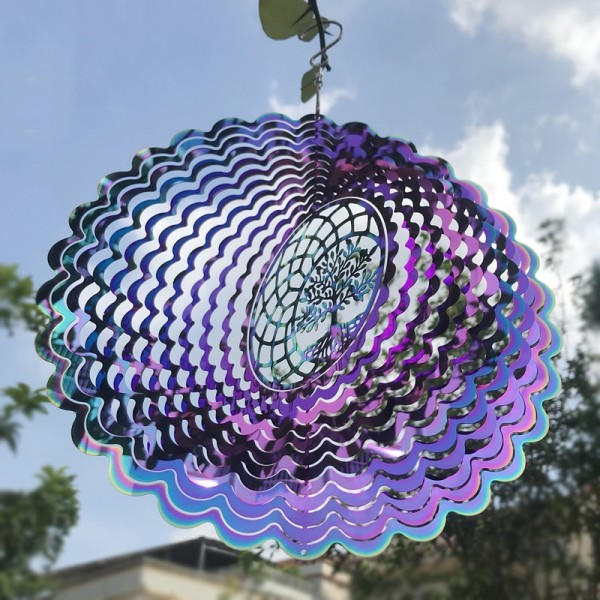 3D Aalto Tuuli Kello Spinner Kello Elämän puu riipus huone juhliin sisustus