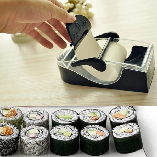 Magisk Ris Mugg Sushi Maker Roller Machine Grønnsak Kjøtt Sushi Rolling Tool
