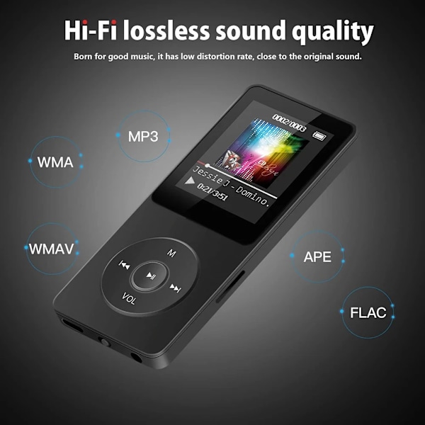 Bluetooth 5.4 Yhteensopiva  Urheilu MP4 FM Radio Musiikki soitin