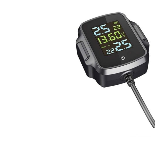Moottoripyörä TPMS Motos rengas paine valvonta järjestelmä moottori rengas lämpötila hälytin 2 ulkoisella anturilla