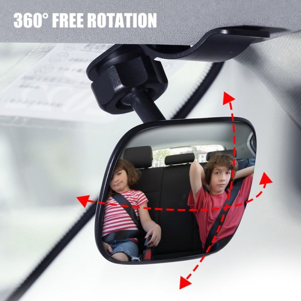 Fordon interiör bakåt Baby spegel bil liten clips-on justerbar vänd bakåt  bakåt sikt stol 529c | Fyndiq