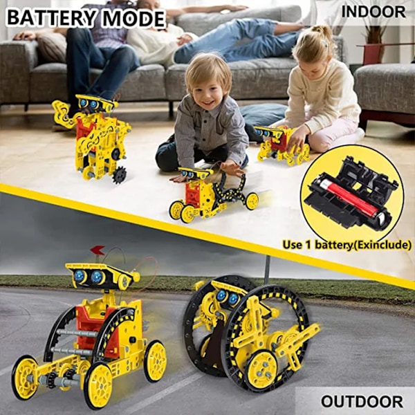 12 i 1 Science Experiment Solar Robot Toy DIY Building powered Learning  Tool