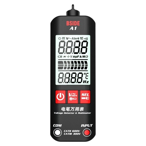 1st Helt Automatisk Intelligent Brännsäker Elektrisk Penna Noll Fire Linje Identifiering Linje Spänning Detektion Universal Mätare