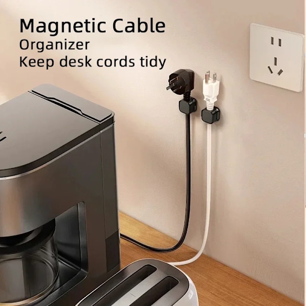 Magnetisk kabel klämmor kabel slät justerbar sladd hållare