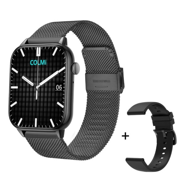 C60 Smartwatch 1,9 tommer Fuld Skærm Bluetooth Opkald Hjerte Søvn Monitor 19 Sport Modeller Smart Ur