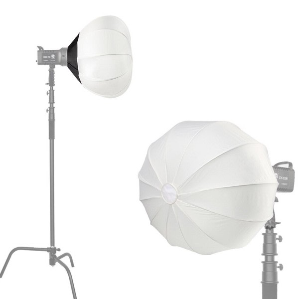 65CM Bowens Mount Softbox og 100W Lampe Globe Lantern Quick Ball Diffuser Ring Soft Light