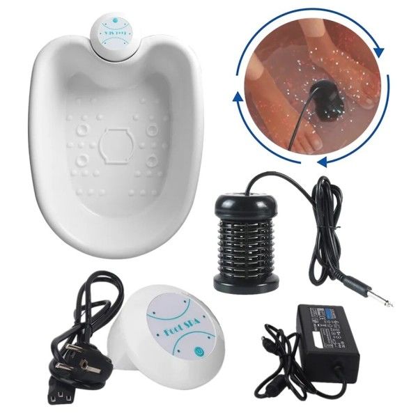 Mini Elektrisk Fot Bad Rengöring Fot Bad Maskin Bubbelpool Vård Massager