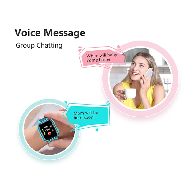 4G Smart Watch Barn GPS WIFI Video Call SOS IP67 Vanntett Barne Smartwatch Kamera Monitor Tracker Location Phone Watch