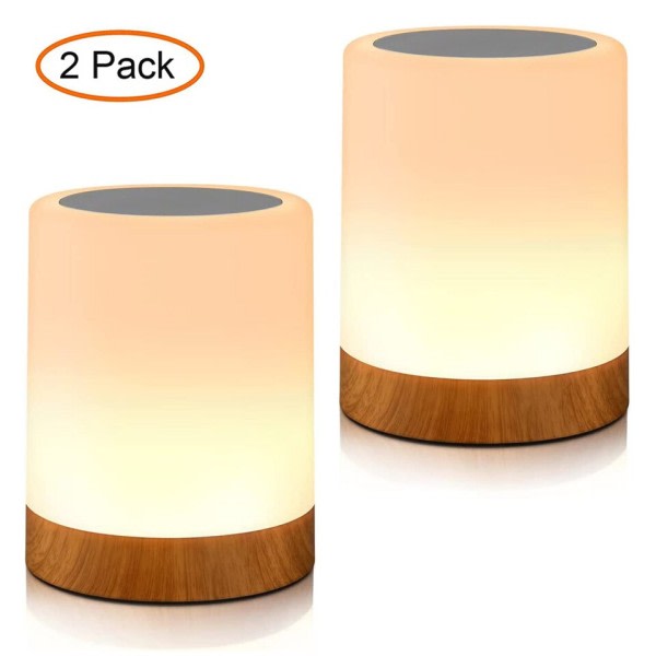 Touch Lampe LED Bord Lampe Sengebord Lampe RGB Bord Lampe Soveværelse Lampe med Touch Sensor