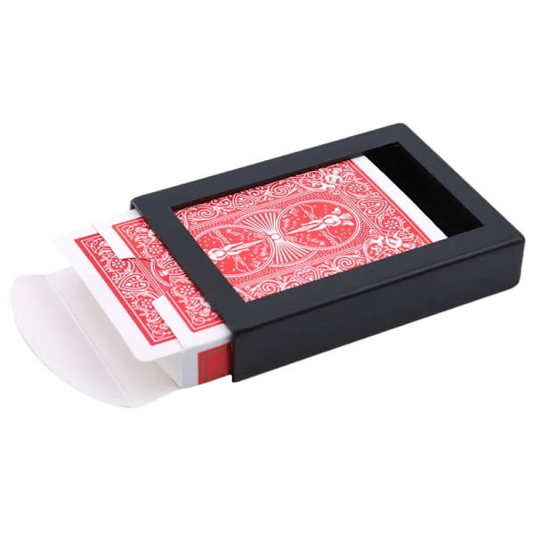 Överraskning Återställ Låda Magic Tricks Svart Plast Låda Trasig Papper Kort Fodral Närbild Magic Tricks Props Leksaker