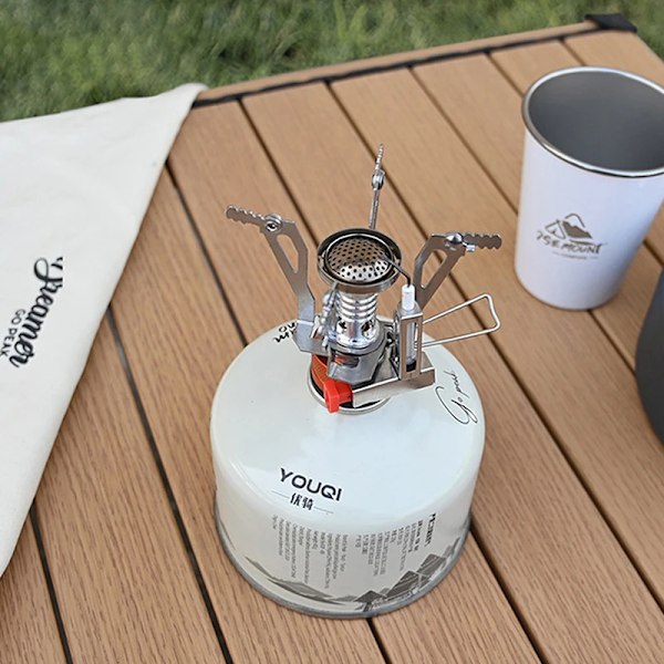 Camping Tilbehør Gass Komfyr Bærbar Utendørs Camping Aluminium Legering Ultra Lett