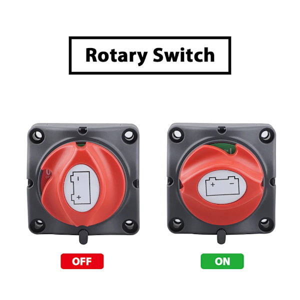 Batteri Koppla bort Switch 12V 24V 300A Bil Isolator Koppla ifrån Rotary Switch 2 och 3 Position Cut Off Switch for VR Camper Båt