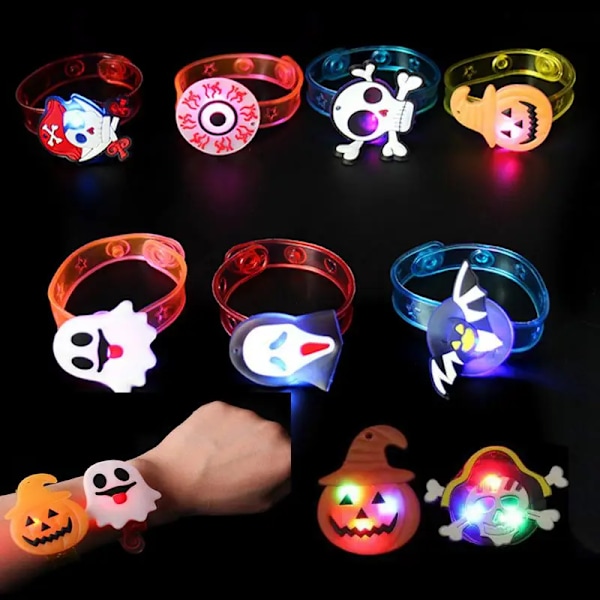 20 pieces Glowing Halloween Armbånd Ringer
