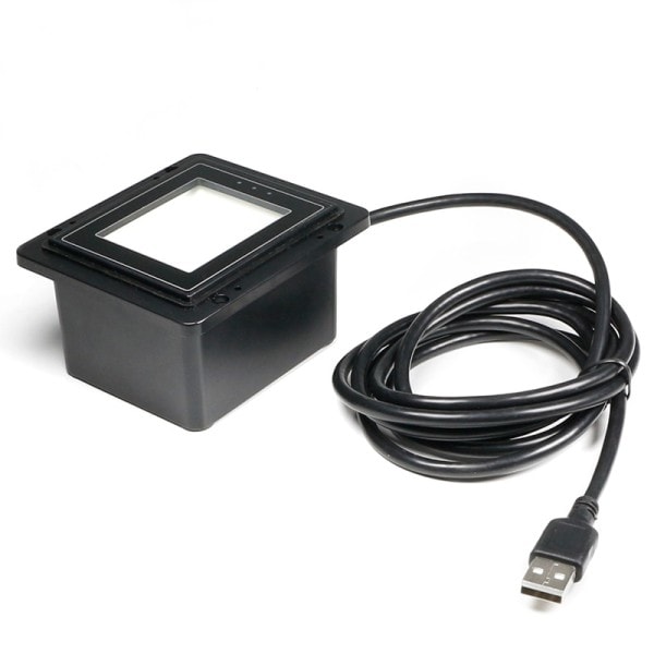 Fast monteret terminal med stregkode scanner modul til udendørs porte og affald smart skab scanner