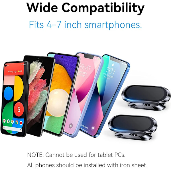 Magnetisk Bil Telefon Holder Stativ Mobil Cell Air Vent Magnet Mount