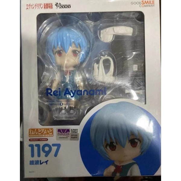 Godt Smil GSC Nendoroid Evangelion EVA Ayanami Rei Uniformer Kwaii Q version Anime Figurer