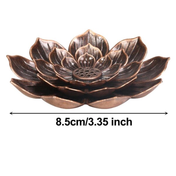 3 I1 Røgelse Pind Holder Legering Lotus Line Røgelse brænder