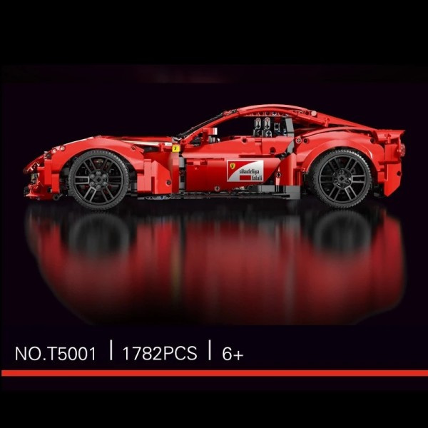 High-Tech Block Punainen F12 Urheilu Auto Malli Lapset lelu
