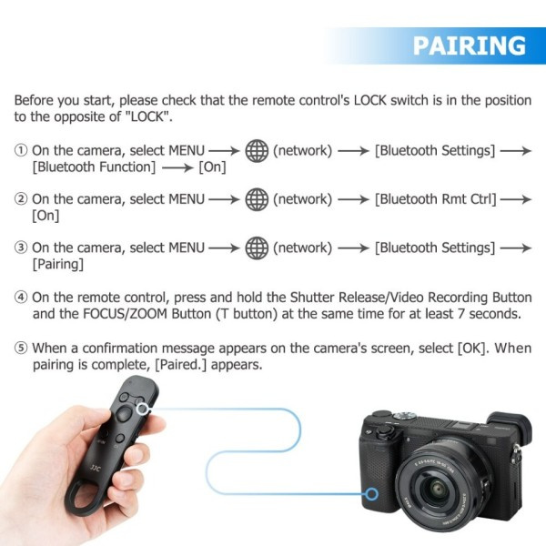 Trådløs Bluetooth Fjernbetjening Kontrol til Sony Kamera ZV-E1 ZV-E10 ZV-1 FX30 A7R V A7M4 A7IV A7III A7 IV A7 III A6400