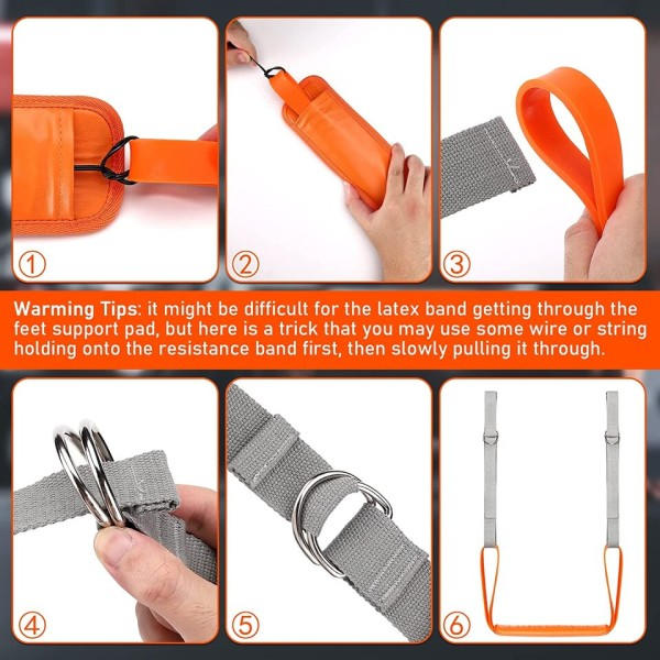 Pull Up Assistance Bands Set Modstand Strop til Pull Up Assist for Mænd Kvinder Hænging Træning Chin-up
