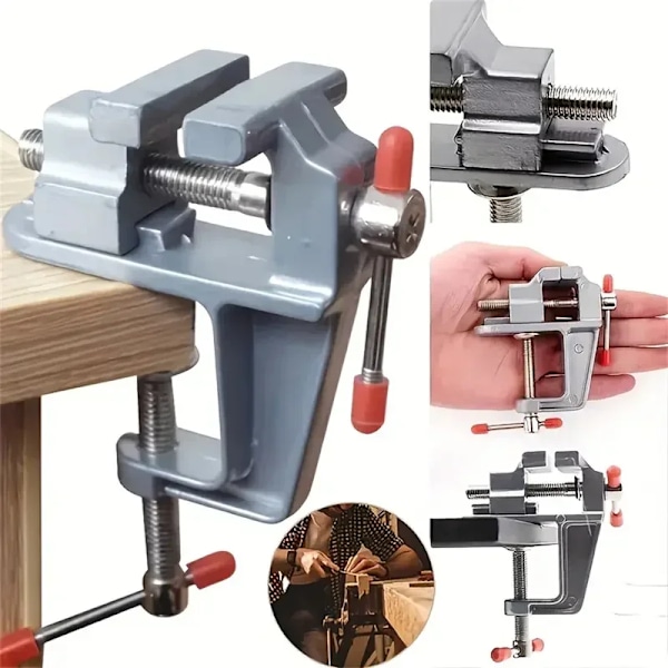 Mini Benk Slik Muliti-Funcational 3,5& Aluminium Miniatyr Små Juveler Hobby Clamp