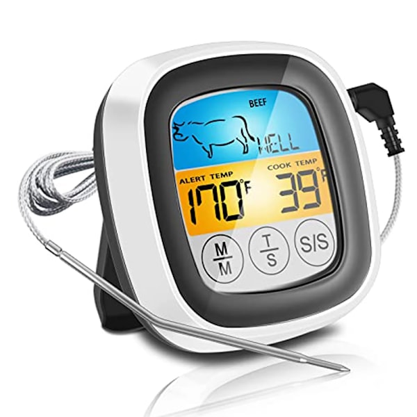 Digital Kök Termometer Ugn Temperatur Värme Mätare Kök Rostfritt Kött Termometrar