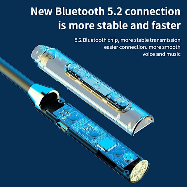 Langaton Bluetooth Kuulokkeet Kaula Stereo Kohinanvaimennus Universaali Urheilu Kuulokkeet mikrofoni