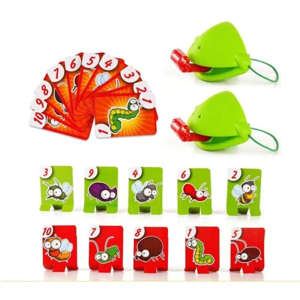 Kameleon øgle maske logring tunge slikke kort brett spill for barn familie fest leker