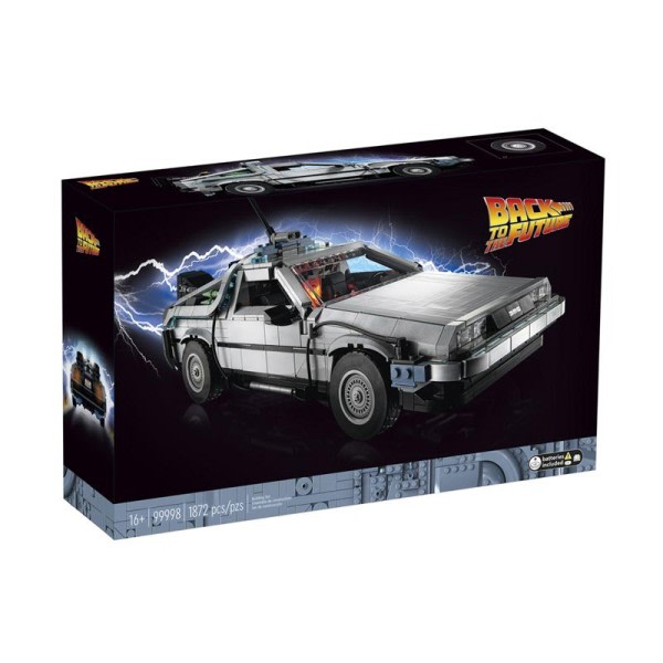 Paluu tulevaisuuteen aikaan kone DeLoreanBuilding Blocks rakennus auto tiilet lelut lapsille
