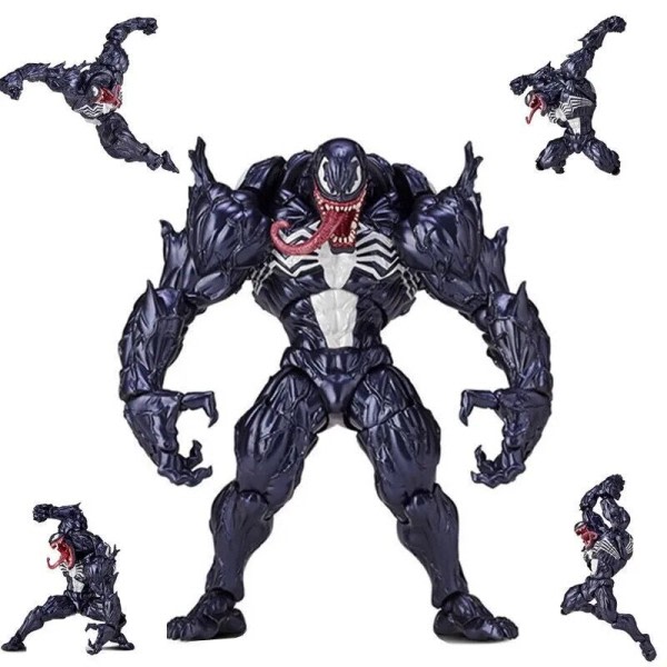 Anime Film Spider Man Mountain Joints Movable Venom Massacre Model Pendel Doll Action Figur