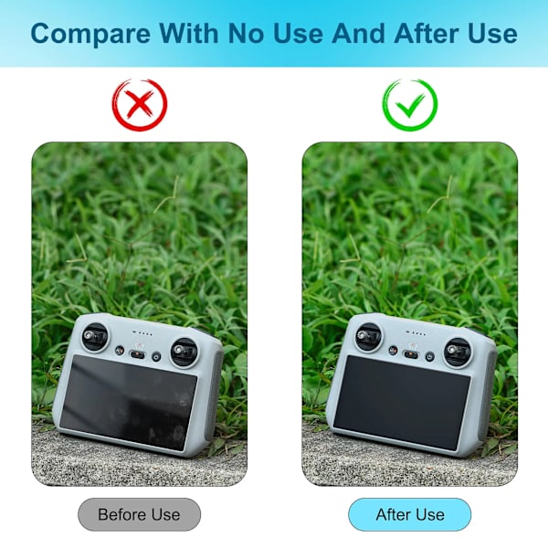Bästa kvalitet härdat glas för DJI Mini 4 Pro RC 2 Fjärrkontroll Skärmskydd