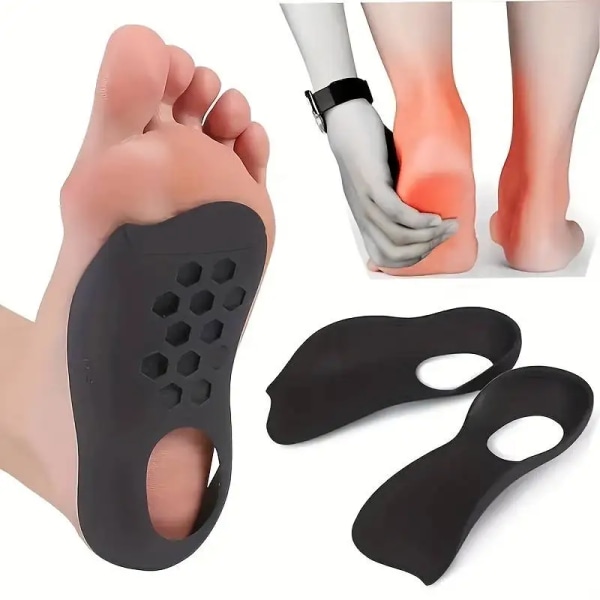 1 Par Ortotic Innersulor För Platta Fötter O-formade Ben Och Plantar Fasciitis - Unisex Arch Support Shoe Inserts 35-40 size