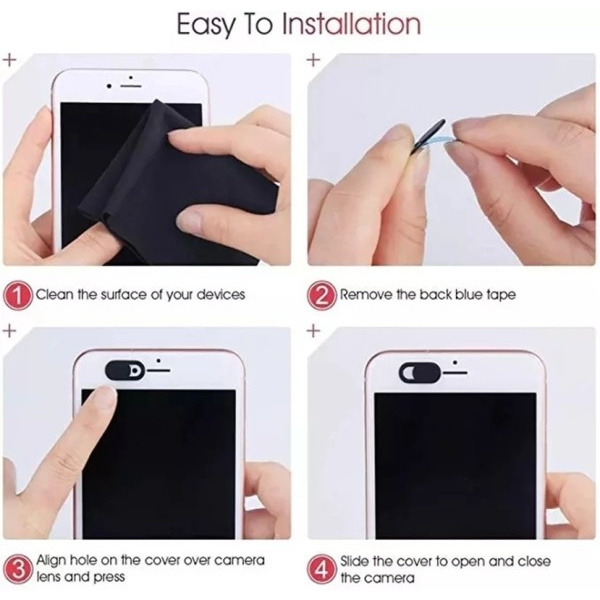 Webkamera deksel lukker magnet glidebryter plast kamera deksel for iPad nettbrett nett bærbar Pc kamera mobil telefon