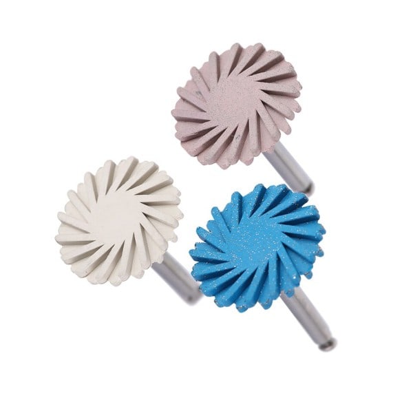 6 stk sæt dental komposit polering disk kit RA diamant 3-trins poler system 1