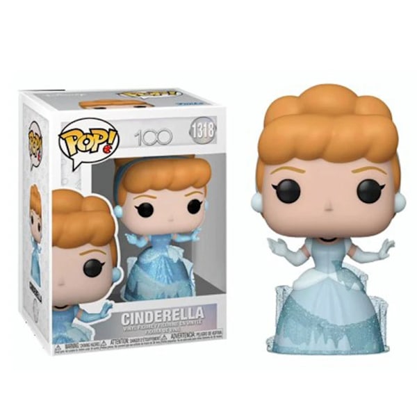 Funko Pop Fryst Princess Ariel Rapunzel Cinderella Tiana Action Figurer Samling Modell Leksaker