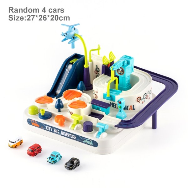 Racing Järnväg Bil Tåg Spår Pedagogiska leksaker för barn mekaniska bilar för pojkar flickor äventyr