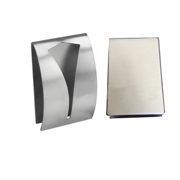 2stk rustfritt stål selv klebende maskinvare klips henger baderom håndkle kroker holder
