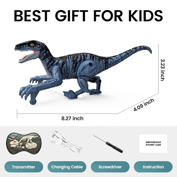 Sinovan kaukosäädin dinosaurus lelut lapsille 2,4 GHz robotti kävely dinosaurus lelut