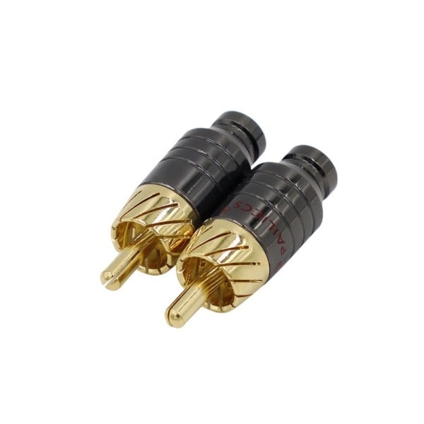 4 stk. Luksus lodning RCA stik stik stik højttaler lyd output/Input adapter stik forgyldt belagt